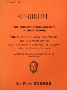 Franz Schubert - The Complete String Quartets III. [antikvár]
