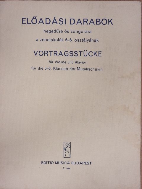 F. Mendelssohn - Előadási darabok hegedűre és zongorára [antikvár]