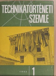 Bendefy László - Technikatörténeti Szemle 1963/1. [antikvár]
