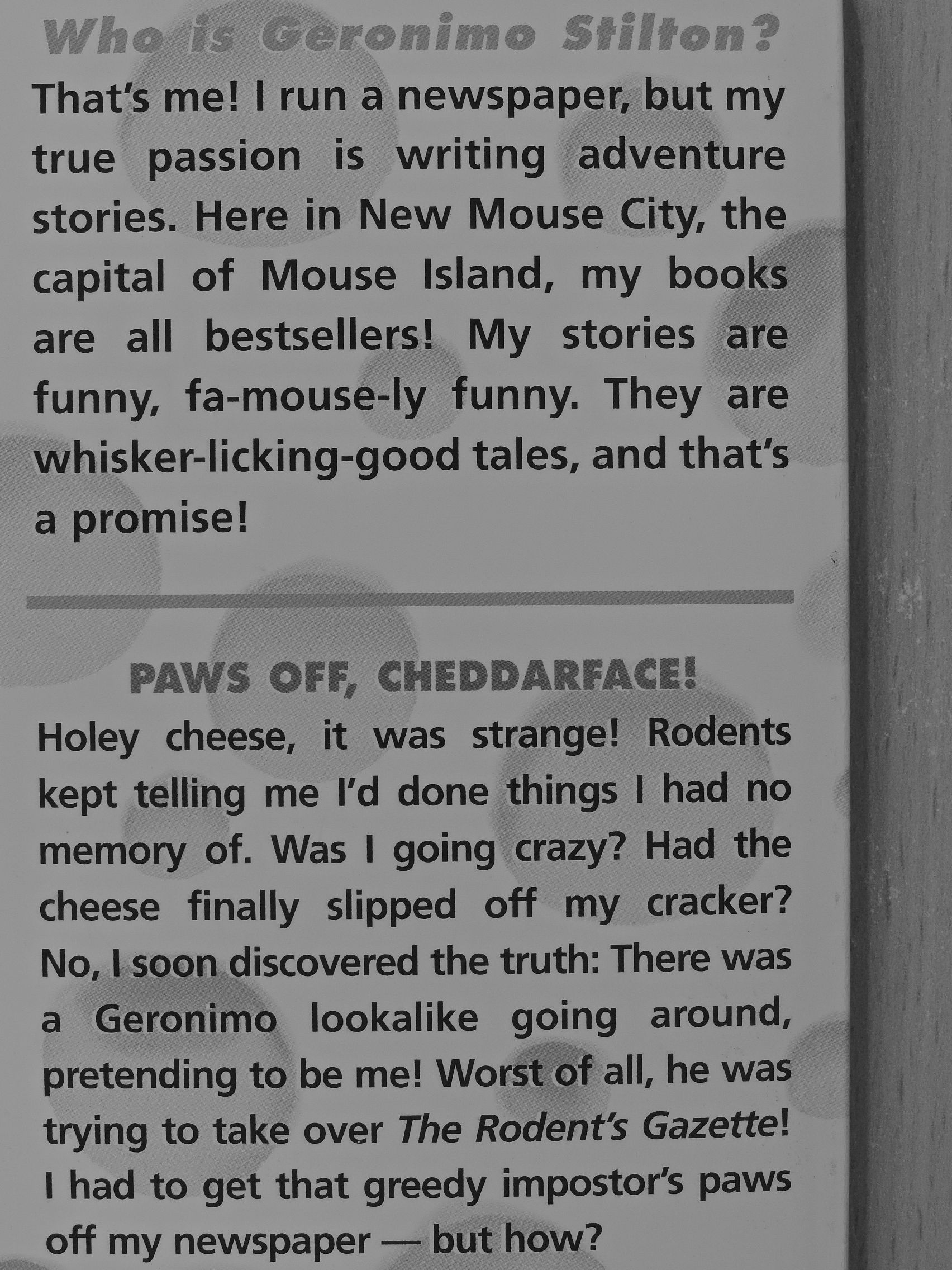 Geronimo Stilton - Paws Off, Cheddarface! [antikvár]