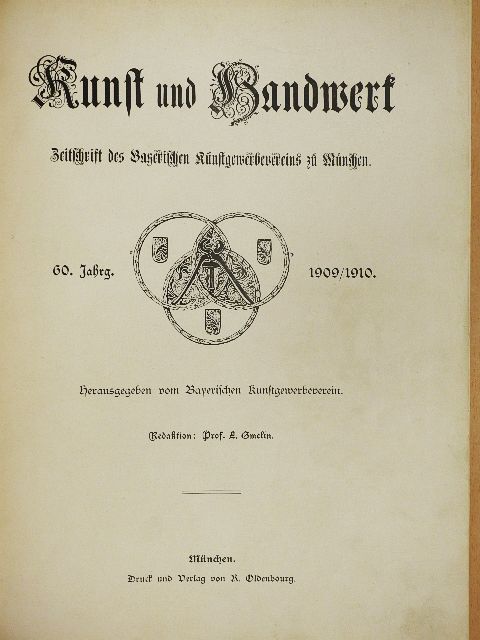 Dr. Georg Habich - Kunst und Handwerk 1909-1910. (nem teljes évfolyam) (gótbetűs) [antikvár]