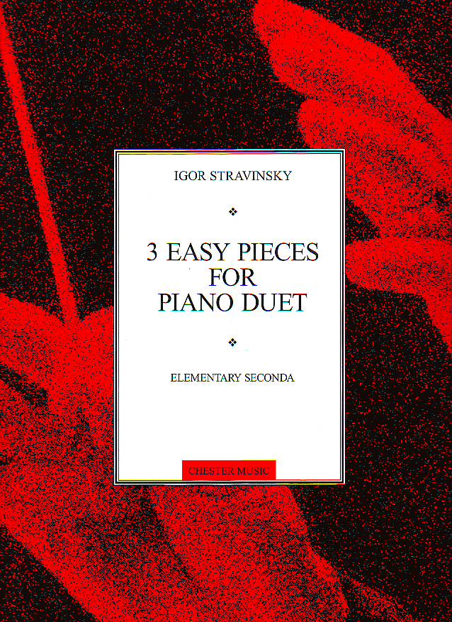STRAVINSKY, IGOR - 3 EASY PIECES FOR PIANO DUET, ELEMENTARY SECONDA