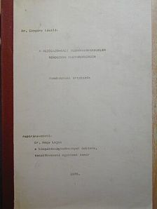 Dr. Czagány László - A mezőgazdasági termékkereskedelem rendszere Magyarországon [antikvár]