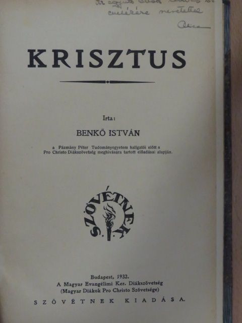 Benkő István - Krisztus [antikvár]