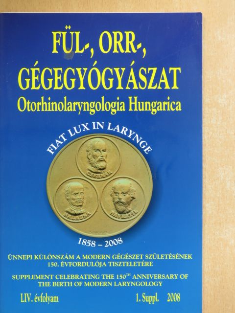 Antall József - Fül-, orr-, gégegyógyászat 2008/1. [antikvár]