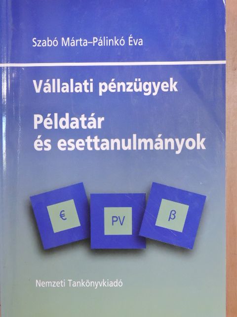 Pálinkó Éva - Vállalati pénzügyek [antikvár]