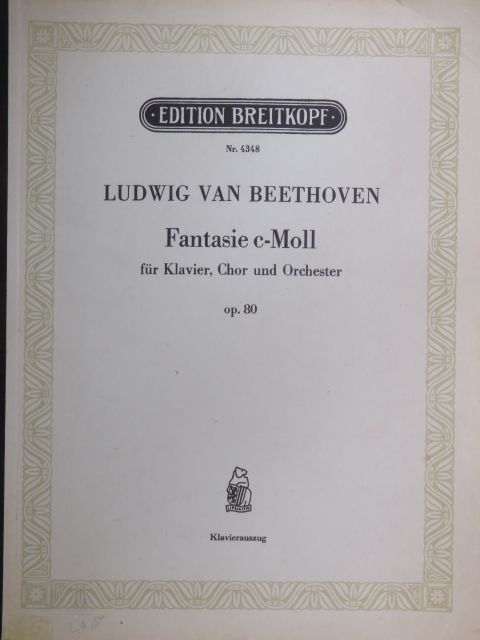Ludwig van Beethoven - Fantasie C-Moll für Klavier, Chor und Orchester [antikvár]