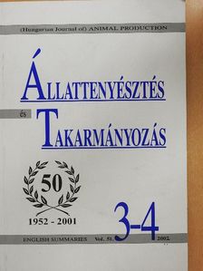 Bodó Imre - Állattenyésztés és Takarmányozás 2002/3-4. [antikvár]