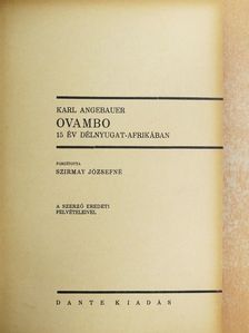 Karl Angebauer - Ovambo [antikvár]