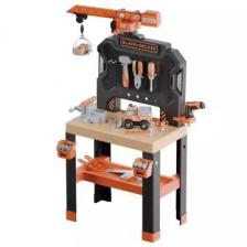 Smoby: Black and Decker szerelőasztal daruval