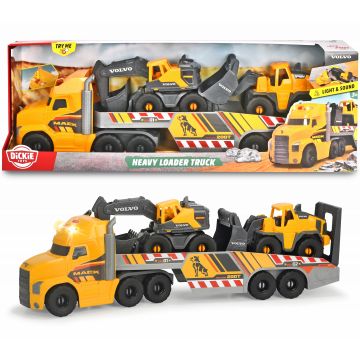 Dickie: Volvo munkagép szállító Mack kamion - 70 cm