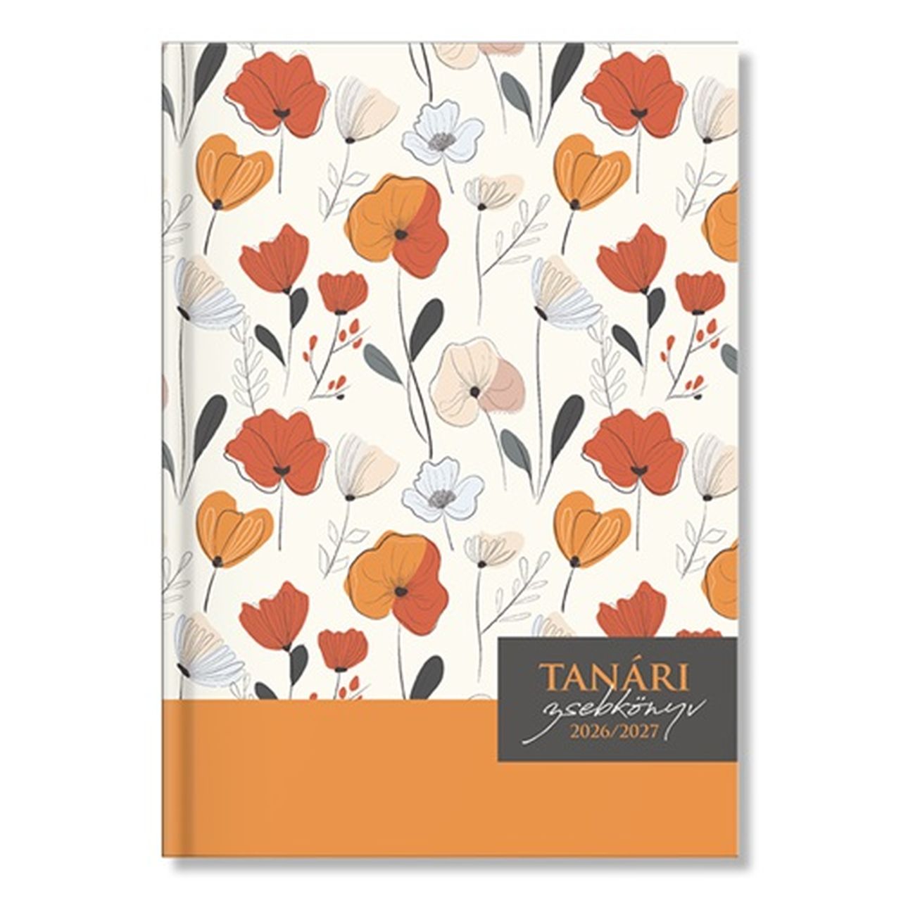 P4114 - 3088 - Tanári zsebkönyv pd 2026-2027 papír Floral