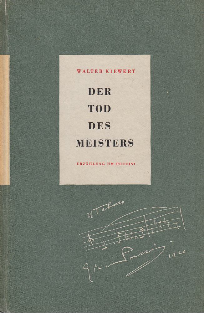 Kiewert, Walter - Der Tod des Meisters [antikvár]