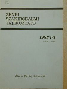 Bugajev Sándor - Zenei Szakirodalmi Tájékoztató 1983/1-2. [antikvár]