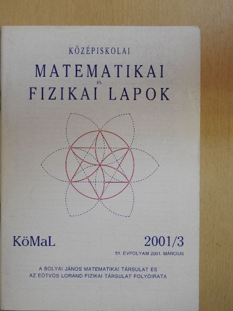 Csörnyei Marianna - Középiskolai matematikai és fizikai lapok 2001. március [antikvár]