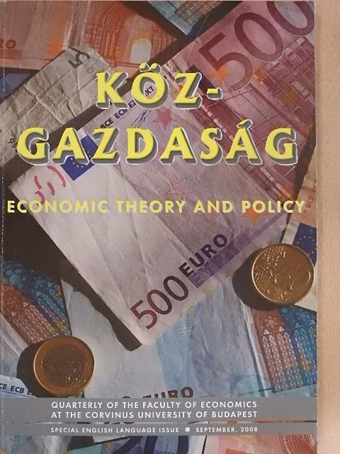 Gary Evans Scudder, Jr. - Köz-gazdaság 2008 September - Special English Language Issue [antikvár]