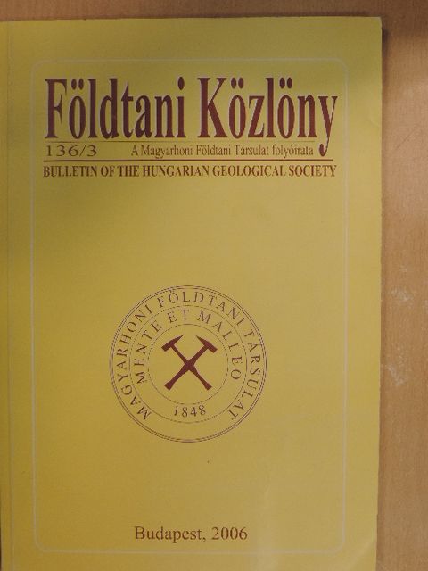 Csontos László - Földtani Közlöny 2006/3. [antikvár]