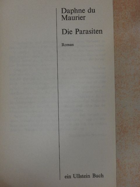 Daphne du Maurier - Die Parasiten [antikvár]