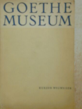 Goethe-Museum in Weimar [antikvár]
