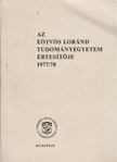 Almási János - Az Eötvös Loránd Tudományegyetem értesítője 1977/78 [antikvár]