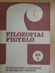Karl Mannheim - Filozófiai Figyelő 1984/2. [antikvár]