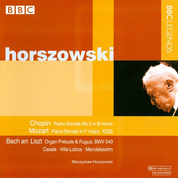 CHOPIN, MOZART, BACH - PIANO SONATAS CD HORSZOWSKI