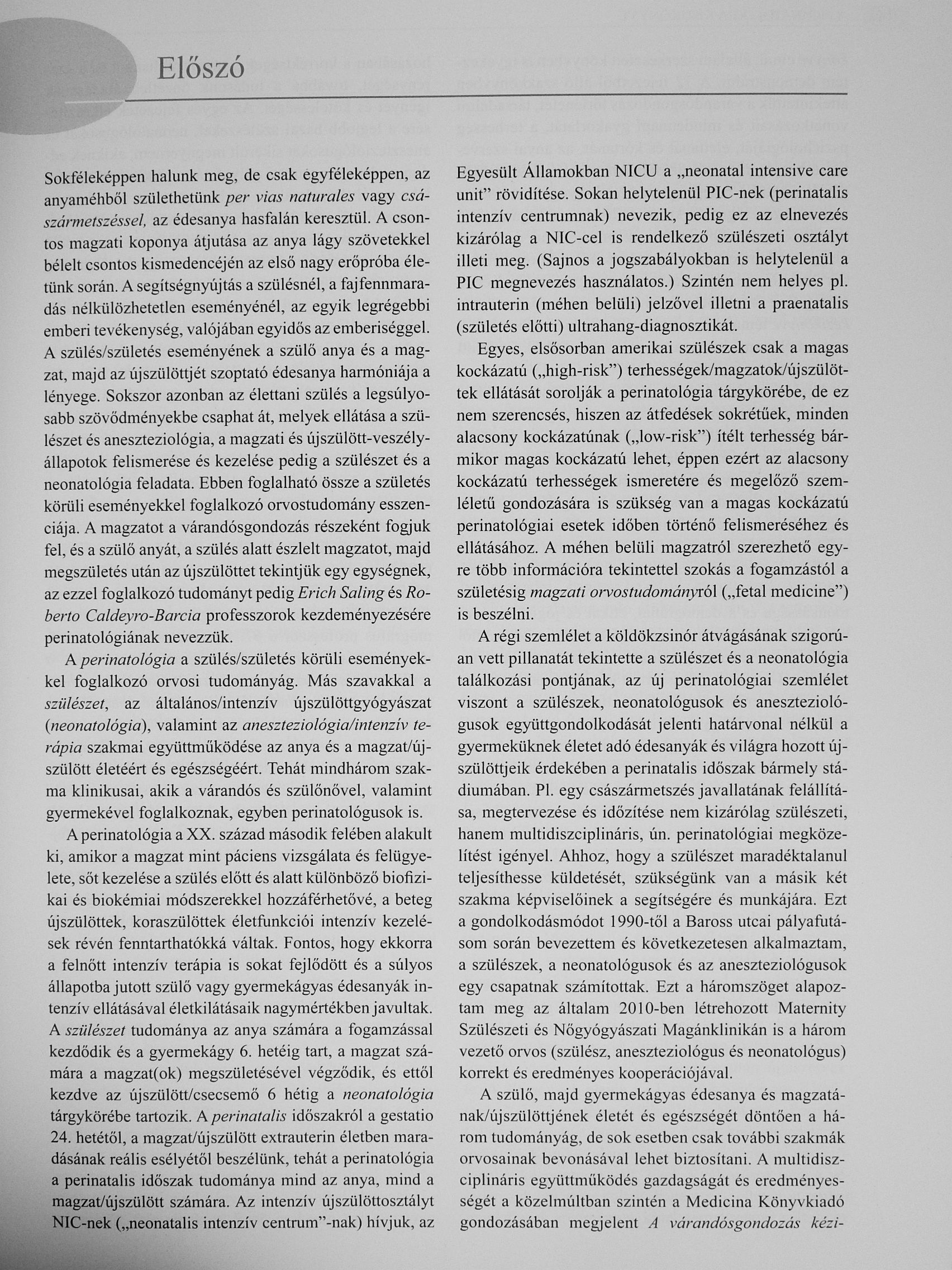 C. Molnár Emma - A perinatológia kézikönyve [antikvár]