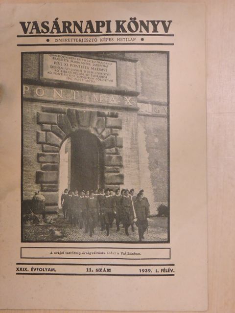 Vasárnapi Könyv 1939. I/11. [antikvár]