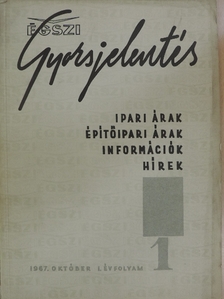 ÉGSZI Gyorsjelentés 1967. október [antikvár]