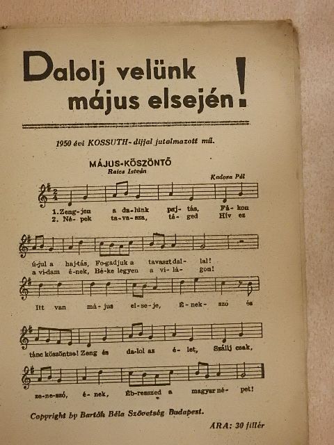 Arany János - Dalolj velünk május elsején! [antikvár]