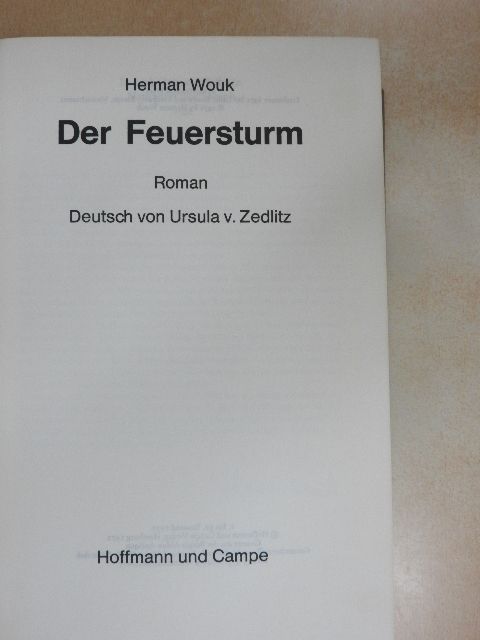 Herman Wouk - Der Feuersturm [antikvár]