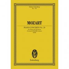 MOZART, W,A, - PIANO CONCERTO NO.20 FOR PIANO AND ORCHESTRA D MINOR KV 466 STUDY SCORE (BADURA-SCODA)