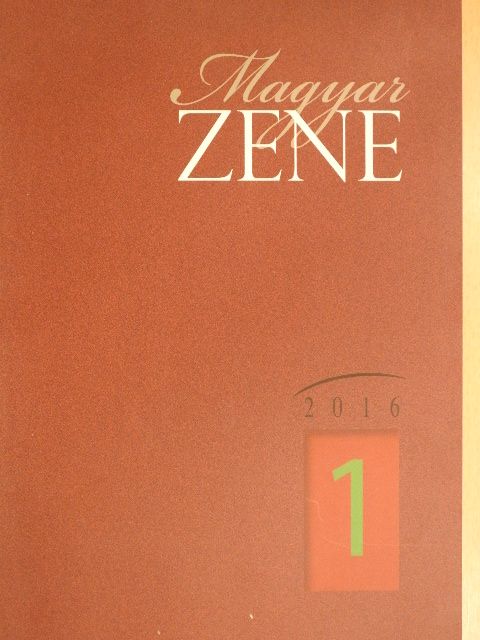 Juhász Veronika - Magyar Zene 2016/1. [antikvár]