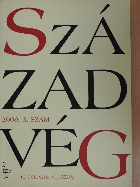 Csanády Márton - Századvég 2006/3. [antikvár]