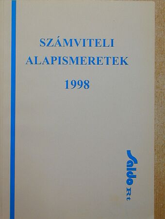 Dr. Sztanó Imre - Számviteli alapismeretek 1998. [antikvár]