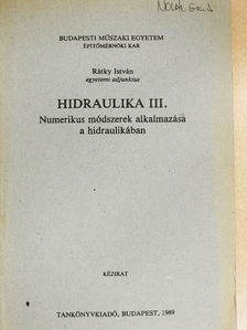 Rátky István - Hidraulika III. [antikvár]