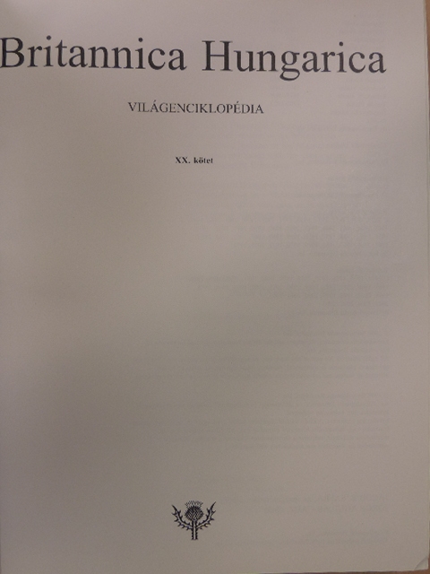 Britannica Hungarica Világenciklopédia 20. [antikvár]