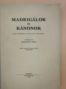 Bateson - Madrigálok és kánonok [antikvár]
