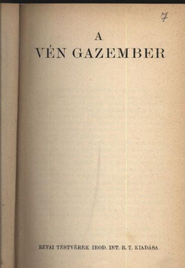 Mikszáth Kálmán - A vén gazember [antikvár]