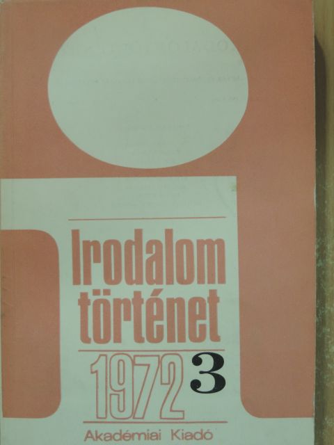 Balázs János - Irodalomtörténet 1972/3. [antikvár]