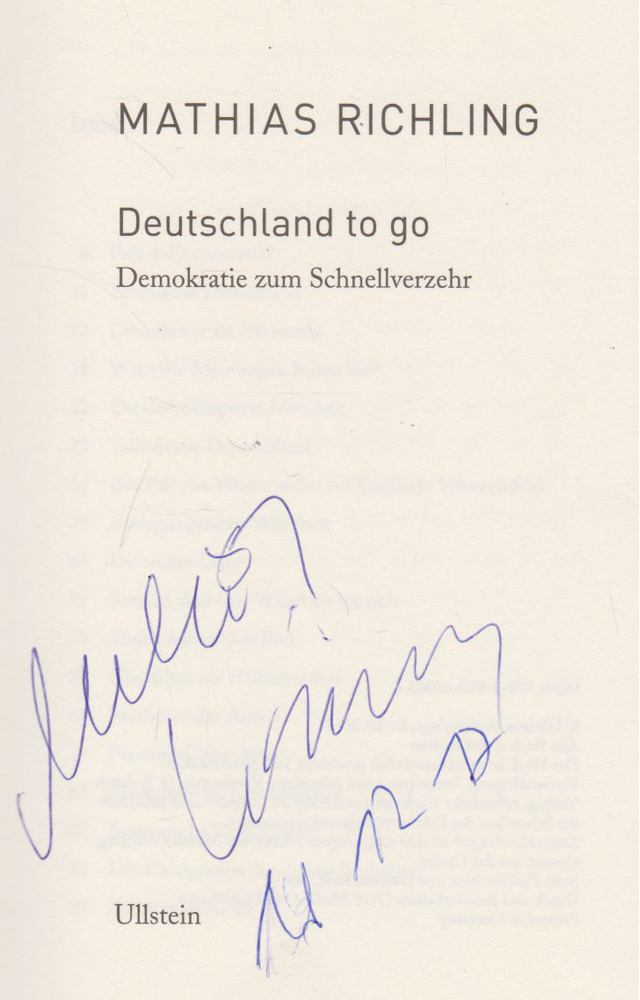 Mathias Richling - Deutschland to go (Dedikált) [antikvár]