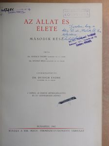 Dr. Dudich Endre - Az állat és élete II. (töredék) [antikvár]