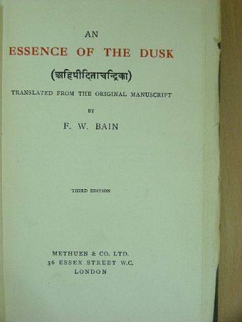 F. W. Bain - An Essence of the Dusk [antikvár]