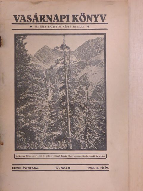 Vasárnapi Könyv 1938. II/17. [antikvár]