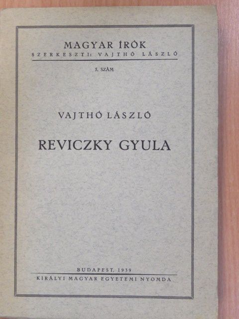 Vajthó László - Reviczky Gyula (dedikált példány) [antikvár]