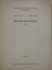 Berkes Rudolf - Megmunkálások III. [antikvár]