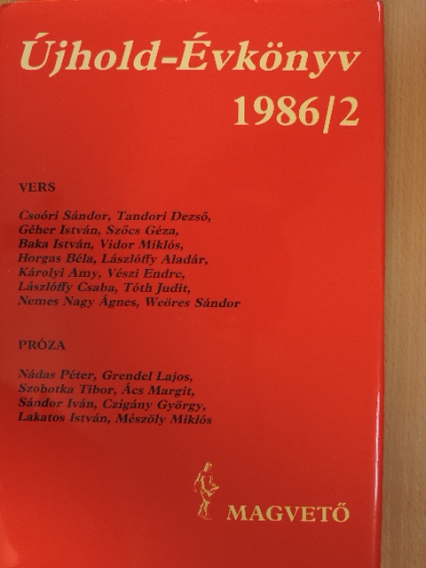 Babits Mihály - Újhold-Évkönyv 1986/2 [antikvár]