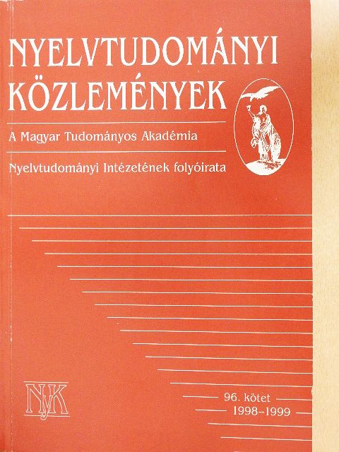 Alberti Gábor - Nyelvtudományi Közlemények 96. [antikvár]