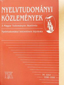 Alberti Gábor - Nyelvtudományi Közlemények 96. [antikvár]