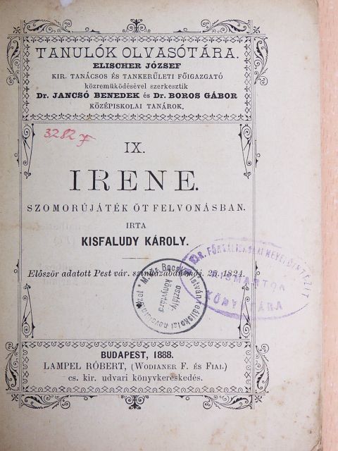 Kisfaludy Károly - Irene [antikvár]